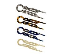 Lialys Lot de 4 épingles à cheveux françaises pour femme (4 couleurs uniques)