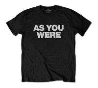 Liam Gallagher - Liam Gallagher T Shirt As You Were Text Logo Nouveau Officiel Homme Noir Size XXXL