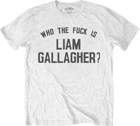 Liam Gallagher - "Who The Fuck Is" T-shirt pour homme/femme unie RO9125 (XXL) (Blanc)
