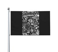 Liam Singer Gallagher Drapeau double face 90 x 150 cm - Bannière Britpop Rock pour décoration murale - Produits dérivés pour fans de tournées - Poster tapisserie pour chambre à coucher