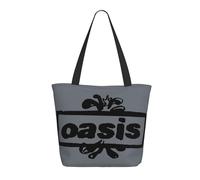 Liam Singer Gallagher Sac Fourre-Tout Pour Femme - Sac De Courses Réutilisable Au Design Britpop Rock - Cadeau écologique Pour Les Fans De Musique - Sac à Main En Toile Pour Un Usage Quotidien