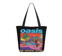 Liam Singer Gallagher Sac Fourre-Tout Pour Femme - Sac De Courses Réutilisable Au Design Britpop Rock - Cadeau écologique Pour Les Fans De Musique - Sac à Main En Toile Pour Un Usage Quotidien