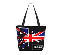 Liam Singer Gallagher Sac Fourre-Tout Pour Femme - Sac De Courses Réutilisable Au Design Britpop Rock - Cadeau écologique Pour Les Fans De Musique - Sac à Main En Toile Pour Un Usage Quotidien