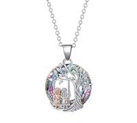 liameya Collier d'amitié pour fille, en argent, avec inscription « Always My Sister Forever My Friend », Klein, Métal, Zircon