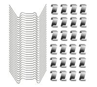 LIAMGUS Lot de 50 clips pour verre de serre - Acier inoxydable, vitrage 25 W et chevauchement 25 Z