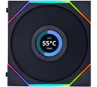 Lian Li 12RTLLCD1B Système de refroidissement pour ordinateur Boîtier de l'ordinateur Ventilateur 12 cm Noir 1 pièce(s) (12RTLLCD1B)