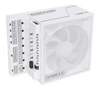 Lian Li Edge Gold 1000 Bloc d'alimentation PC Blanc 1000 W Alimentation ATX PCIe 5.1, ATX 3.1 PSU | Kit de câble modulaire 80 Plus Gold, 12VHPWR pour NVIDIA RTX, Ventilateur Silencieux, Hub USB & Hub