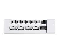 Lian Li Hub USB Edge HUB WT – 4 têtes/6 têtes PWM intégrées – USB 2.0 – Blanc