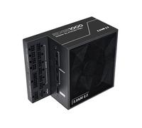 Lian Li Edge Series EG1000BE.US Bloc d'alimentation modulaire Complet 1000 W Platinum-ATX 3.0, 3.1-PCIE 5.1 en Forme de L pour boîtier à Double Chambre, Ventilateur FDB de 120 mm, Prend en Charge