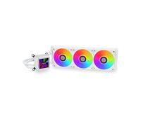 Lian Li GA II LCD 360 Blanc : Kit Watercooling CPU 360mm (Sockets LGA 1700/AM5) avec Écran IPS, Ventilateurs 120mm FDB (300-2450 RPM) et Radiateur Aluminium