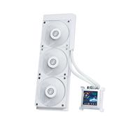 Lian Li HSLCD36SW : Refroidisseur liquide AIO 360mm, 3x120mm, 200-2500 tr/min, 73.14 CFM, FDB, Radiateur aluminium, Socket LGA 1700/AM4/AM5, Écran LCD