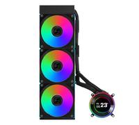 Lian Li Hydroshift II 360 CL RGB Liquid CPU Cooler - 360mm AIO - 3X 120 RGB Ventilateurs - Écran LCD IPS 2.1" - 3 modes de contrôle - Collier de serrage flexible - LGA 1851/1700, AMD AM5/AM4 - Noir