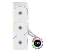 Lian Li Hydroshift II 360 TL RGB Liquid CPU Cooler - 360mm AIO - 3X 120 RGB Ventilateurs - Écran LCD IPS 2.1" - 3 modes de contrôle - Collier de serrage flexible - LGA 1851/1700, AMD AM5/AM4 - Blanc