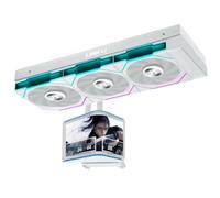 Lian Li HydroShift II OLED Curved 360TL All In One CPU Cooler 360mm - White | Écran OLED incurvé 6,67 pouces 2K, ventilateurs UNI FAN TL Flex inclus, radiateur 360 mm blanc