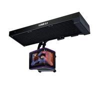 Lian Li Hydroshift II OLED Refroidisseur de processeur liquide incurvé à 360° - Tuyau coulissant flexible - Écran 2K réglable de 6,7" - Effets d'animation 3D - LGA 1851/1700, AMD AM5/4 - Noir