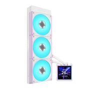 Lian Li Hydroshift II-S 360 RGB Refroidisseur liquide pour processeur - AIO 360 mm - Écran carré IPS LCD 3,4" - Chaîne en guirlande - Faible bruit - Ventilateur Intel LGA 1851/1700, AMD AM5/AM4-3X