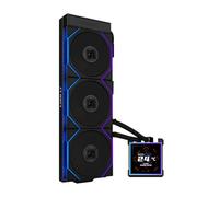 Lian Li Hydroshift II-S LCD 360TL ARGB Refroidisseur de processeur liquide - AIO 360 mm - Écran carré IPS LCD 3,4" - Chaîne en guirlande - Faible bruit - Ventilateur Intel LGA 1851/1700, AMD AM5/AM4