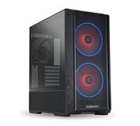 Lian Li Lancool 216 RGB Boîtier d'ordinateur en acier noir (avec contrôleur de ventilateur)/boîtier d'ordinateur ATX en verre trempé, 2 ventilateurs ARGB de 160 mm inclus - LANCOOL 216RC-X