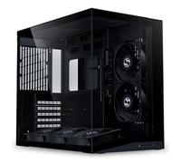 Lian Li O11 Dynamic Mini V2 Flow Boîtier PC noir | Tour midi ATX compacte avec design à deux chambres, verre trempé et construction modulaire - 5 ventilateurs préinstallés