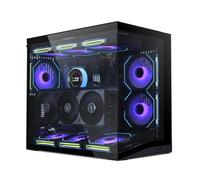 Lian Li O11 Dynamic Mini V2 Boîtier PC noir | Tour midi ATX compacte avec design à deux chambres, verre trempé et construction modulaire
