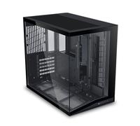 LIAN LI O11D MINI V2 | Boîtier d'ordinateur ATX Mid-Tower Airflow compact | Vue panoramique | Flux d'air entièrement ventilé | E/S ajustables | Sans colonnes | Gestion des câbles | Noir (O11DMIV2X)