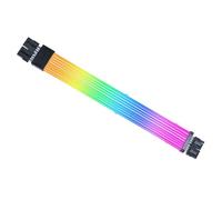 LIAN LI Strimer Rallonge graphique sans fil RGB 2 x 6 + 2 broches 116 LED adressables Connexion sans fil 2,4 GHz Compatible L-Connect 3 Manchon premium