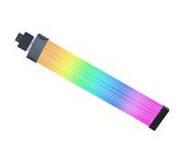 Lian Li Strimer Wireless 16 Pin - Câble d'extension d'alimentation RVB adressable avec Commande sans Fil - Bande 12 LED - Contrôleur sans Fil Non Inclus ; Un contrôleur est nécessaire pour Une
