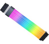 Lian Li Strimer Wireless 24 Pin with Controller (PW24-1W-T) - Addressable RGB Power Extension Cable - 2.4 GHz Wireless Control with 315mm; 12.4 Inch Length - Wireless Controller Included & Required