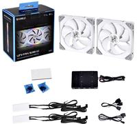 Lian-Li UF-SL140-2W Ventilateur pour PC blanc (l x H x P) 140 x 140 x 25 mm avec éclairage LED