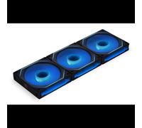 Lian Li Uni Fan 12RSLIN3B - Kit 3 Ventilateurs 12cm PWM 0.2-2100 tr/min, 61.3CFM, 29dB, Roulement FDB, Connecteur 7-Pin, Noir, Aluminium/PC/PBT