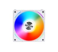 Lian Li UNI Fan AL120 Blanc - Ventilateur 120mm, 800-1900 tr/min, 64.5 CFM, 2.62 mmH2O, FDB, 28.3 dB(A), Aluminium/PBT/PC, avec contrôleur RVB