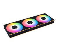 Lian Li UNI FAN CL Lot de 3 ventilateurs sans fil ARGB PWM 120 mm avec contrôleur, refroidissement puissant, pour boîtier et radiateur Noir