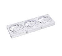 LIAN LI UNI P28120-3W Lot de 3 ventilateurs P28 120 avec régulateur de vitesse Blanc