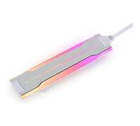 LIAN LI UNI Fan P28 Lot de 3 bandes RVB diffusées sur le côté optionnel, cadre de couleur blanche (compatible avec P28120-1W, P28120-3W, GA2P36W) -P28ARGB-W