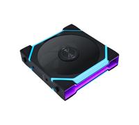Lian Li UNI Fan SL 12RSL1W1B 120 Lame d'inversion sans fil Sans contrôleur | Pack unique, ventilateur ARGB performant, sans connecteur sans fil, design en chaîne, effets d'éclairage personnalisables