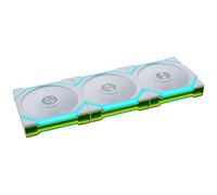 Lian Li UNI FAN SL FLEX Wireless Reverse Blade Lot de 3 ventilateurs PWM | Blanc, lot de 3, lame inversée, contrôleur, récepteur FLEX, ARGB, miroir infini, flux d'air jusqu'à 110,5 m³/h