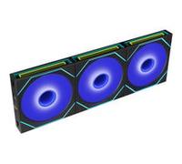 Lot de 3 Ventilateurs de boitier Lian Li Uni Fan SL-Infinity Flex Reverse RGB - 12cm avec contrôleur (Noir)