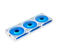 Lian Li UNI FAN SL-INF Reverse Blade ARGB Lot de 3 ventilateurs 120 mm - Blanc - Miroir Infinity RGB - Avec contrôleur - 2100 tr/min