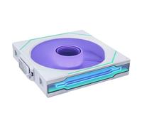 Lian Li UNI Fan SL-Infinity 14RSLIN1W1W Lot de 140 ventilateurs sans fil avec commande de signal sans fil 2,4 GHz Miroir infini Design marguerite Sans contrôleur Blanc