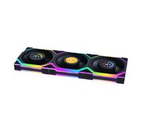 Lian Li Uni Fan SL 120 LCD Reverse ARGB Wireless pack de 3 - Noir