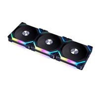 Lian Li UNI FAN SL V2 RGB SL120V2-3B Lot de 3 ventilateurs ARGB à chaîne en marguerite 120 mm Noir