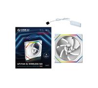 Lian Li UNI FAN SL Wireless 120 Reverse Blade Blanc - Ventilateur 120mm, 400-2000 RPM, 64 CFM, 31 dBA, FDB, LED RGB, Connecteur 4-Pin