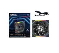 Lian Li UNI FAN SL Wireless LCD 120 Reverse Blade : Ventilateur 120mm, 350-1900 RPM, 31 dB, 51.45 CFM, 2.1 mmH2O, FDB, Écran LCD 1.6", Multi LED, 4-Pin