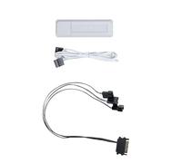 Lian Li UNI Fan SL Wireless & Strimer Contrôleur sans fil avec câble PWM SATA - Blanc (RF-T-W)