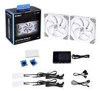 Lian Li UNI FAN SL140 RGB 2-Pack 140mm Computer Case Fans - White