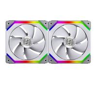 Lian Li Ventilateur pour boîtier PC UNI FAN SL140 RGB PWM 140 mm 2 pièces avec contrôleur Blanc