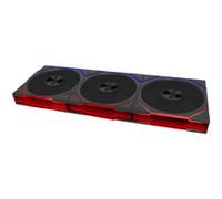 Lot de 3 Ventilateurs de boitier Lian Li Uni Fan TL Flex Reverse RGB - 12cm avec contrôleur (Noir)