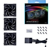 Lian Li Uni Fan TL LCD 120 RGB ReverseBlade LED contrôle 120mm 3pcs noir