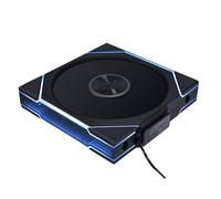 Lian Li UNI Fan TL Wireless 140-Single Pack (Reverse Blade) - Signal sans fil 2,4 GHz - Ventilateur ARGB 140 mm - Miroir infini - Chaîne en marguerite - Contrôleur d'éclairage de synchronisation non