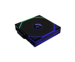 Lian Li Uni Fan TL120 LCD Reverse Blade 12cm Noir - Ventilateur PWM FDB 350-1900 RPM, 54.3 CFM, 2.83 mmH2O, Écran LCD, sans fil, 5-12V